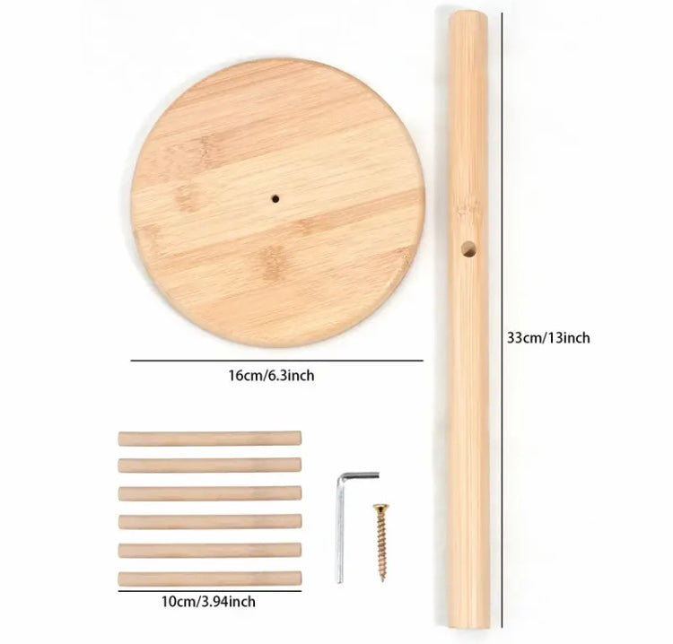 Wooden Mug Hanging Stand, Tree Shape Wood Coffee Cup Holder, Tea Set Bamboo Wood Stand Wooden Mug Hanging Stand, Tree Shape Wood Coffee Cup Holder, Tea Set Bamboo Wood Stand